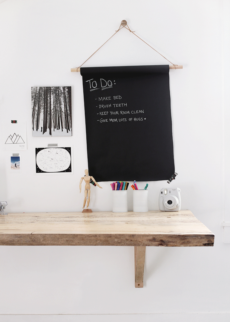 DIY Live Edge Wood Desk @themerrythought