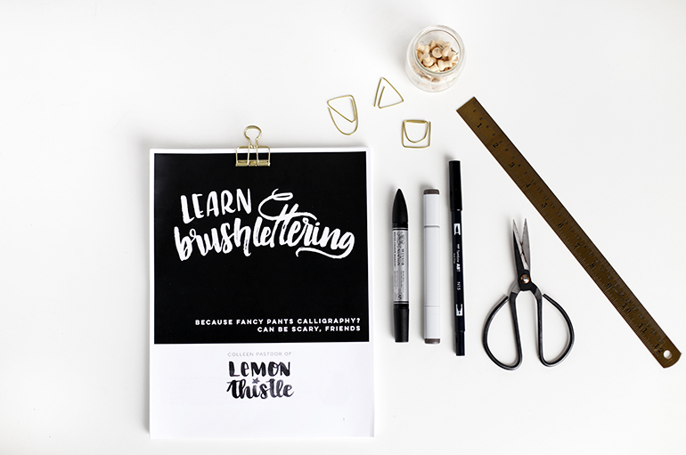 Brush Lettering + Free Printables – OBSiGeN