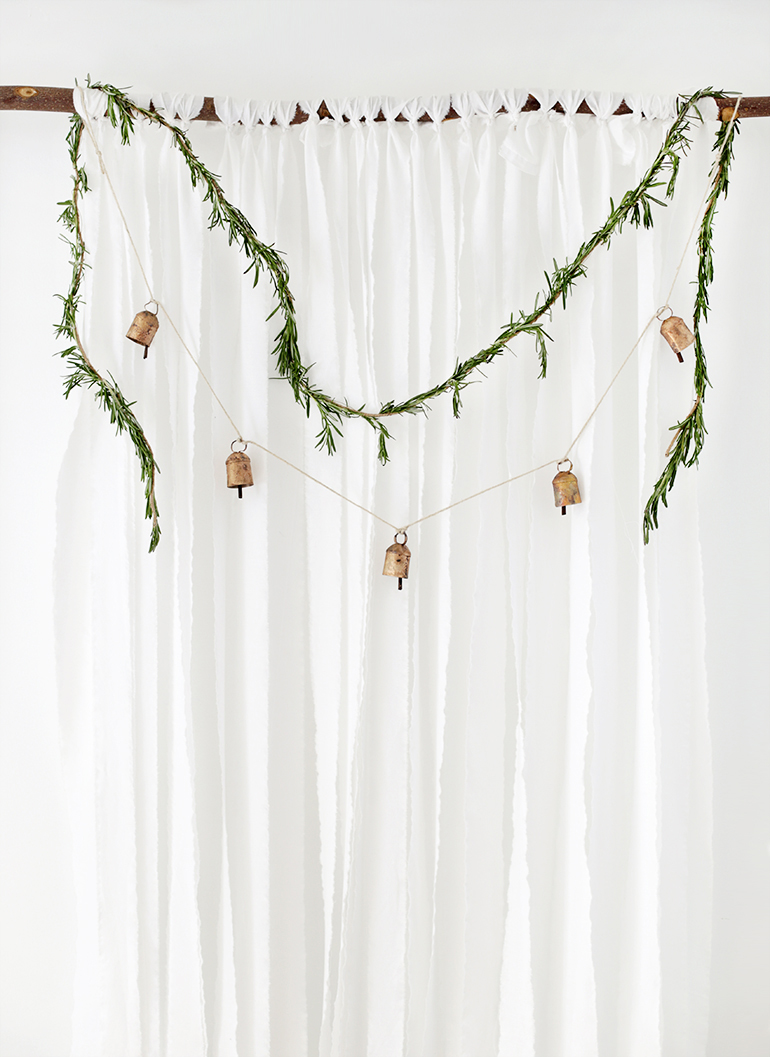 DIY Tin Bell Garland