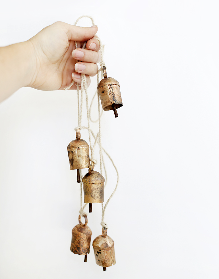 DIY Tin Bell Garland
