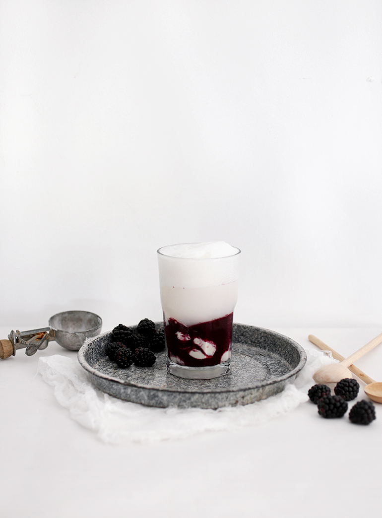Blackberry Ice Cream Float @themerrythought