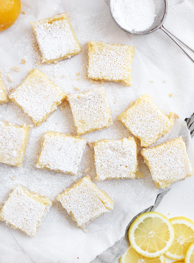 Creamy Lemon Bars @themerrythought