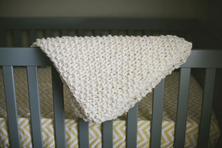 Easy Chunky Knit Baby Blanket The Merrythought