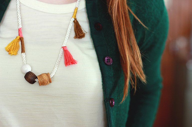 Anthro Inspired Tassel Necklace // The Merrythought