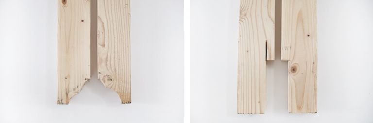2x4 wood cut ends