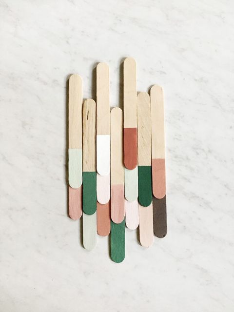 popsicle stick wall art