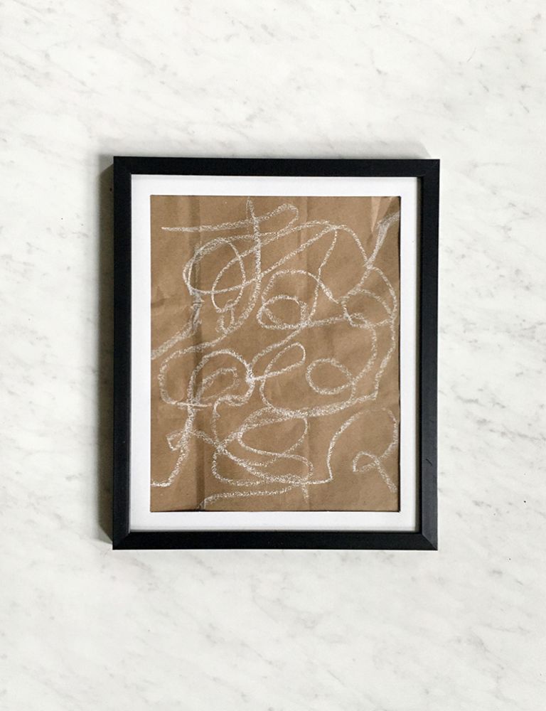 framed chalk art