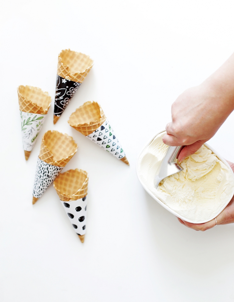 DIY Ice Cream Cone Holder