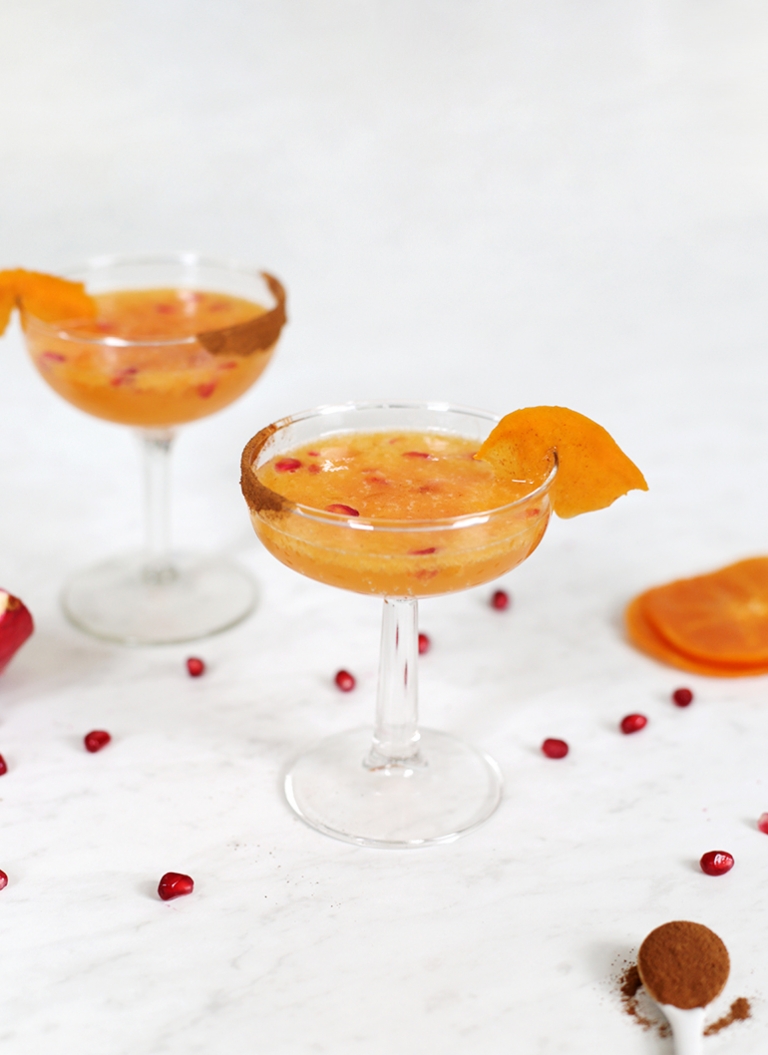 Persimmon Pomegranate Mocktail @themerrythought