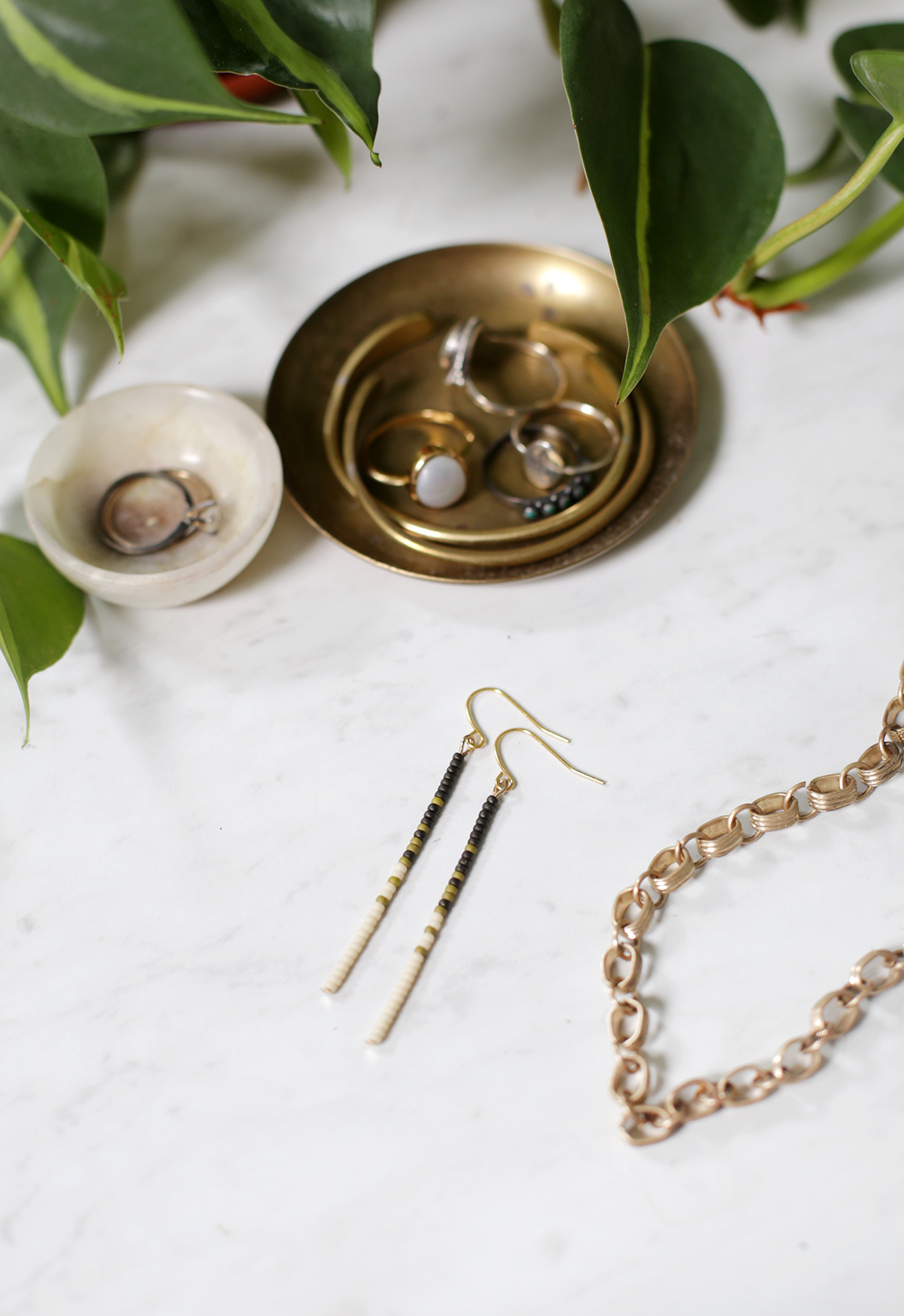 DIY Chain Bead Earring Tutorial