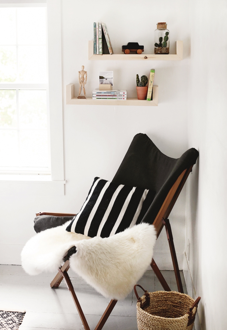 DIY Wood Wall Shelves @themerrythought