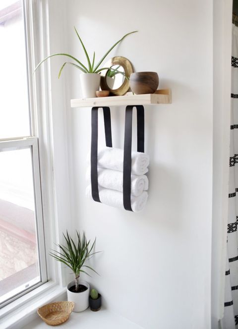 Wooden towel rack diy hot sale