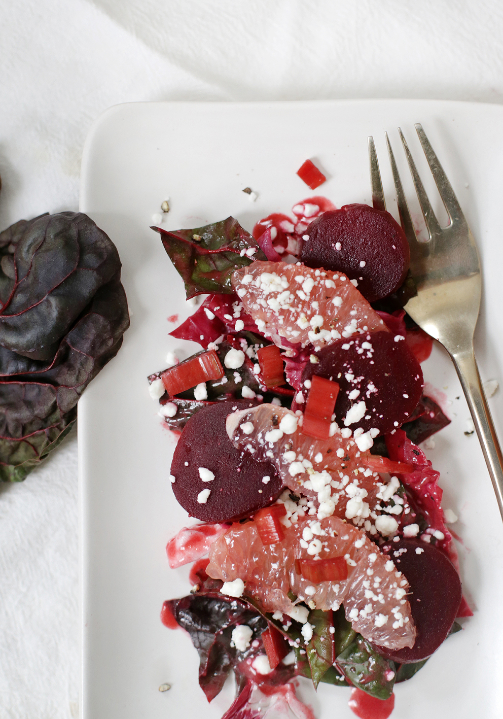 Beet and Grapefruit Salad with Raspberry Vinaigrette - The Merrythought