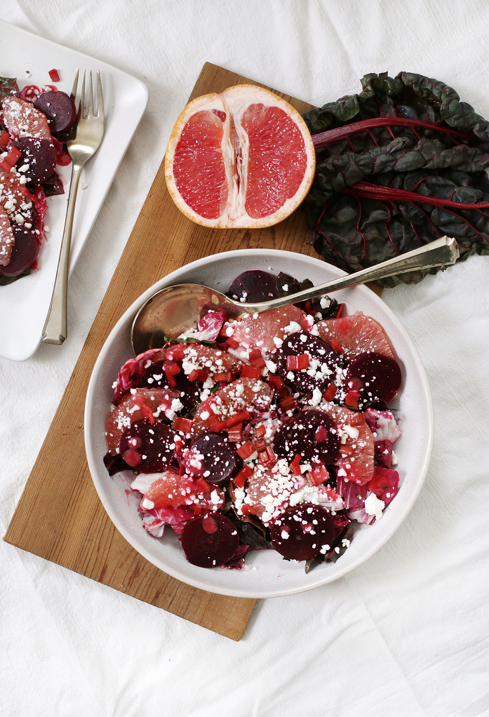 Beet and Grapefruit Salad with Raspberry Vinaigrette - The Merrythought