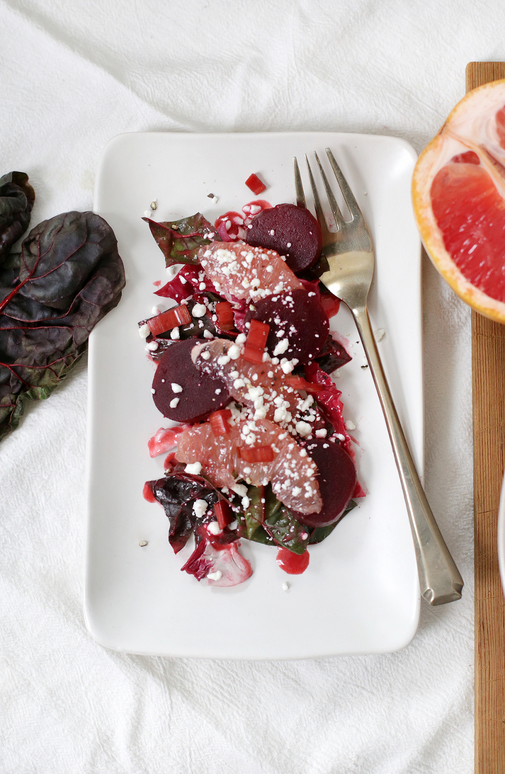 Beet and Grapefruit Salad with Raspberry Vinaigrette - The Merrythought