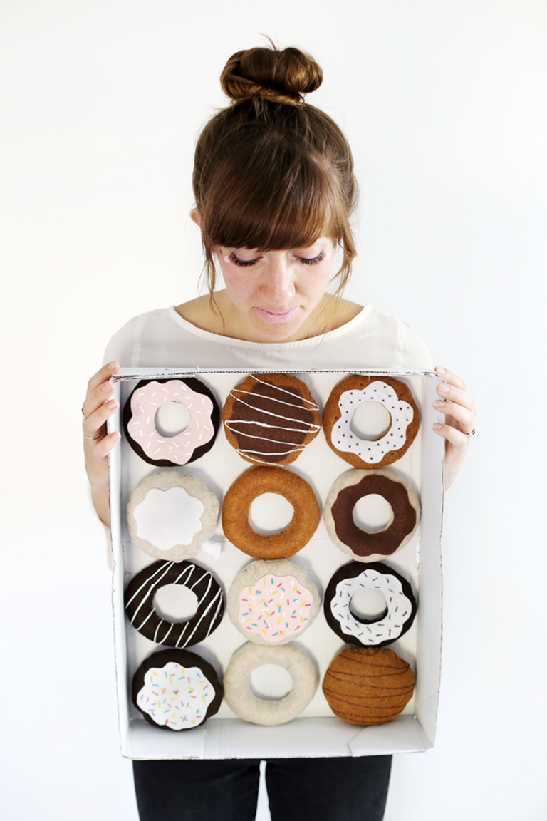 How to Make a Donut Pillow (or a Giant Donut Halloween Costume)