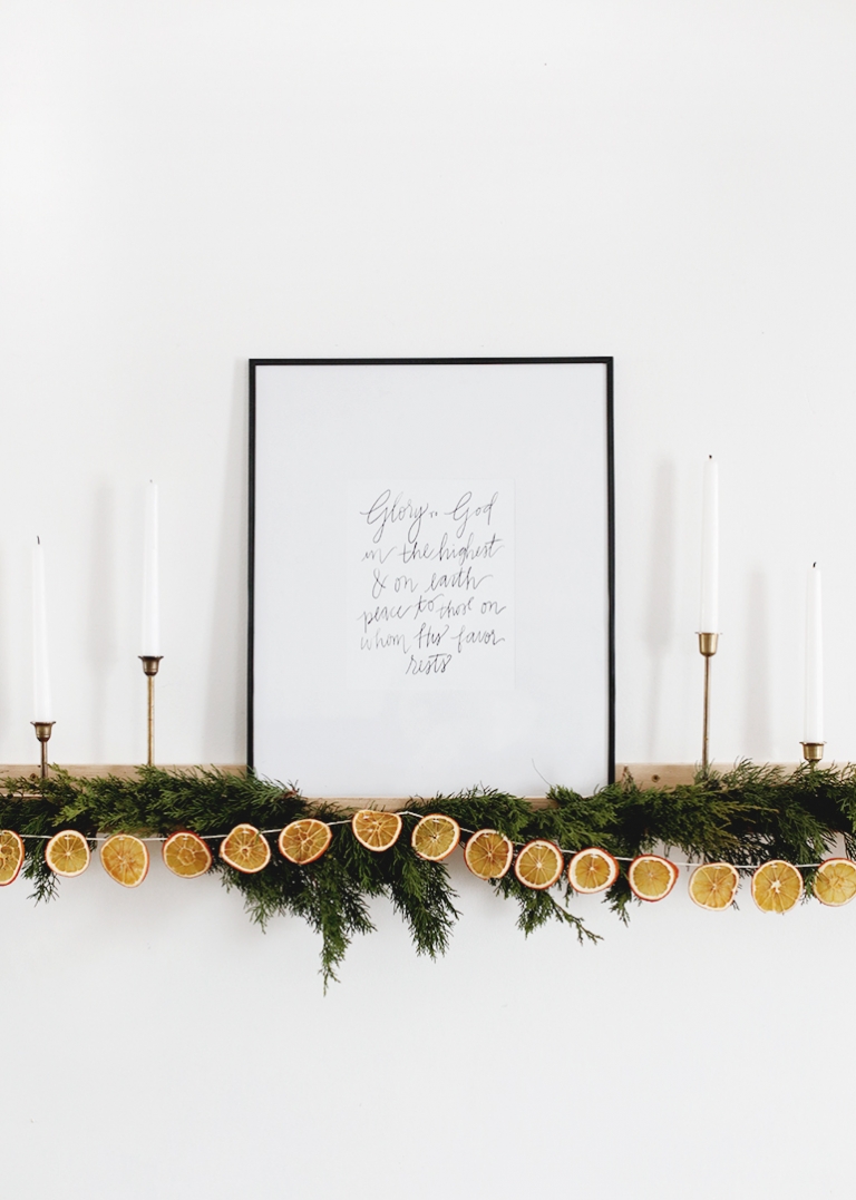 DIY Dried Orange Garland @themerrythought