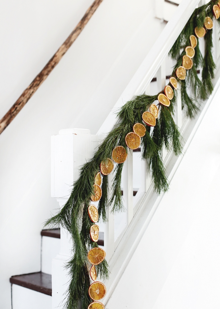 How to Make Dried Orange Slice Garland » Homemade Heather