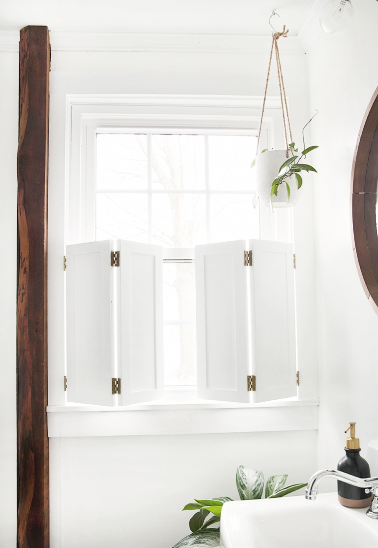 DIY Interior Window Shutters @themerrythought