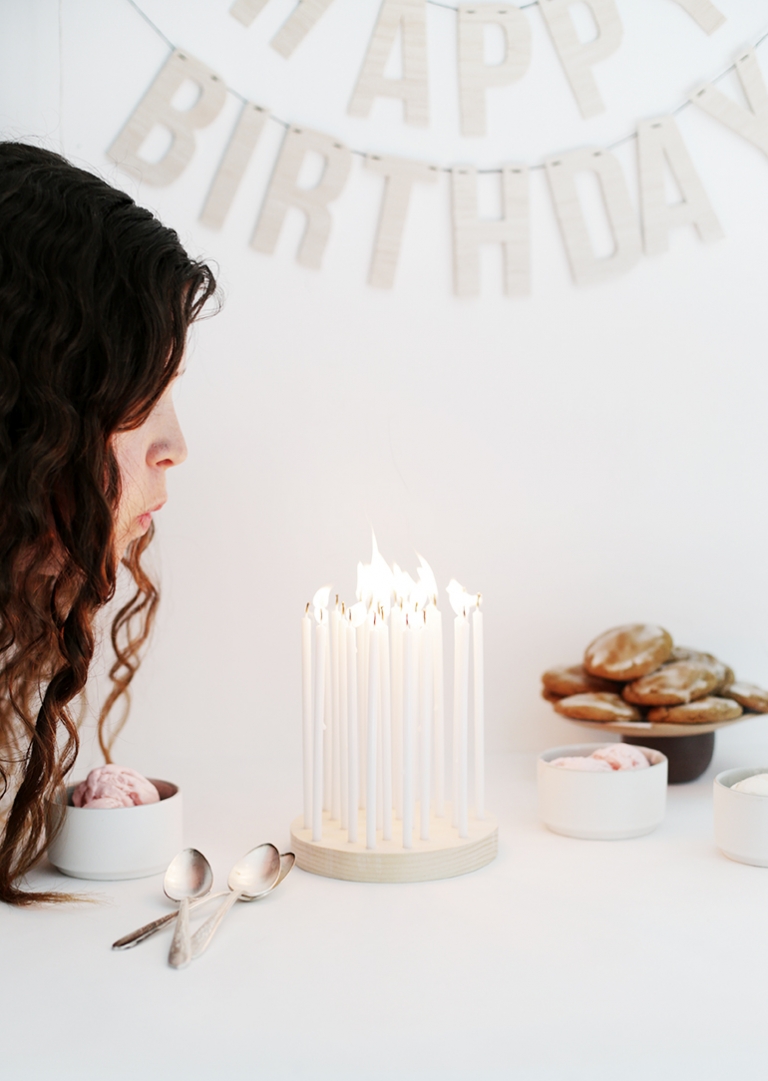 DIY Birthday Candle Display @themerrythought