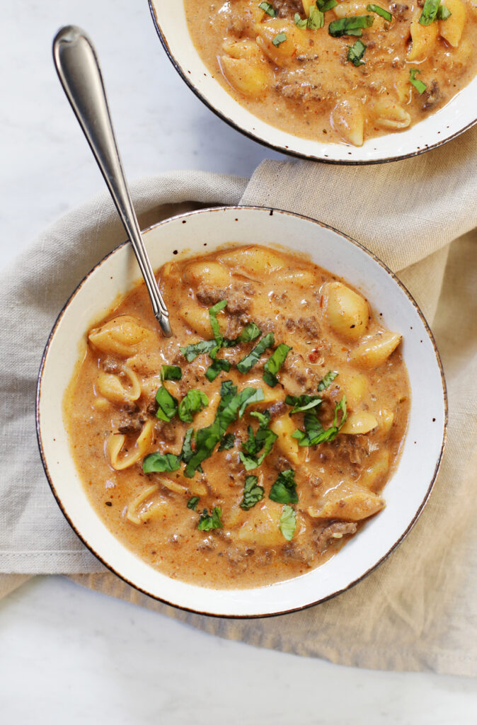 High Protein Hamburger Helper - The Merrythought