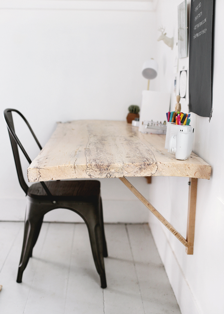 DIY Live Edge Wood Desk The Merrythought