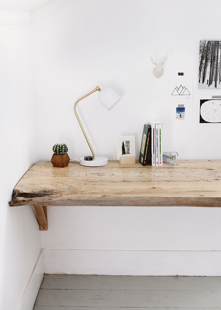 DIY Live Edge Wood Desk The Merrythought
