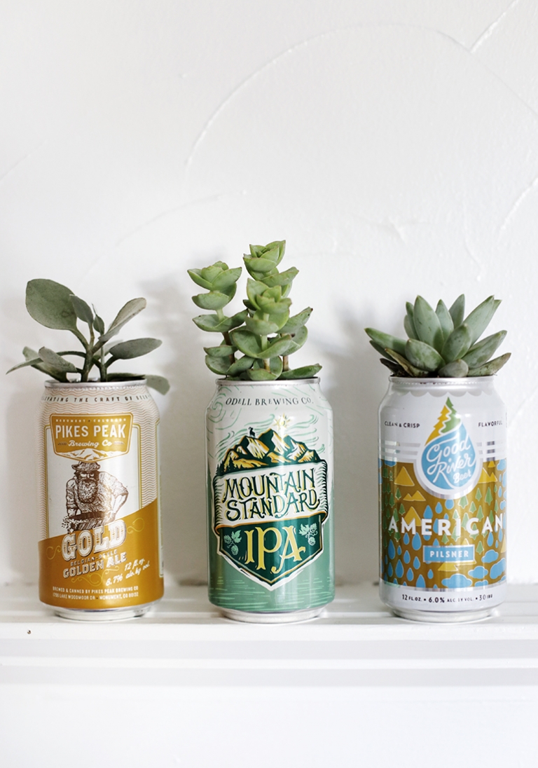 Diy Beer Can Planters The Merrythought