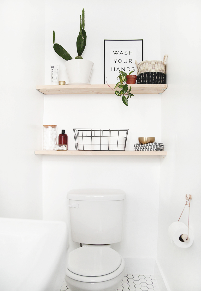 bathroom shelves over toilet