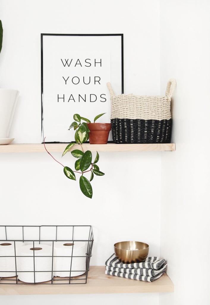DIY Bathroom Shelves