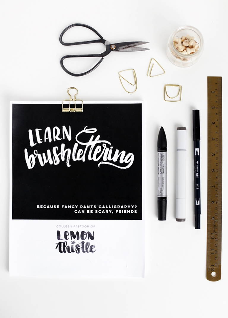 Learn Brushlettering @themerrythought
