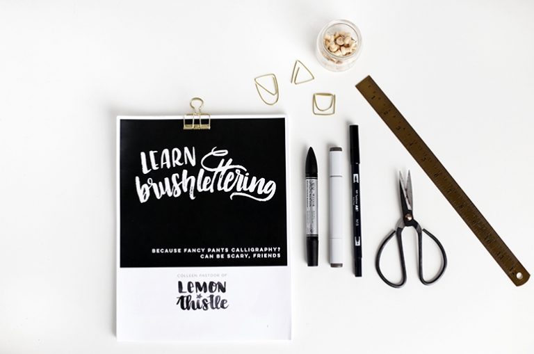 Learn Brushlettering @themerrythought