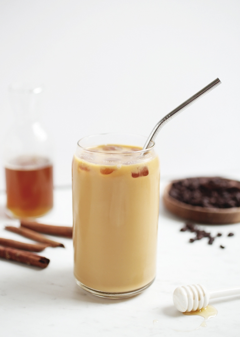 Honey Cinnamon Cold Brew Coffee - With Sweet Honey