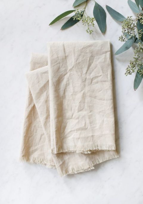 Natural Dyed Linen Napkins Tutorial