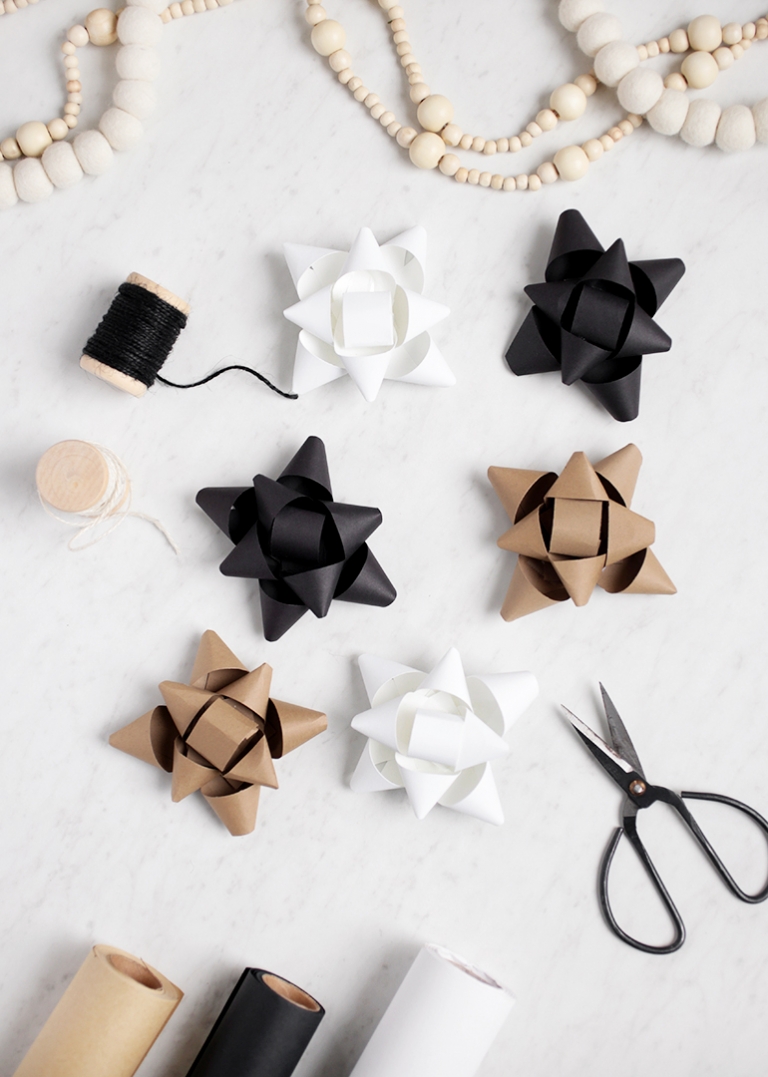 DIY Paper Gift Bows @themerrythought
