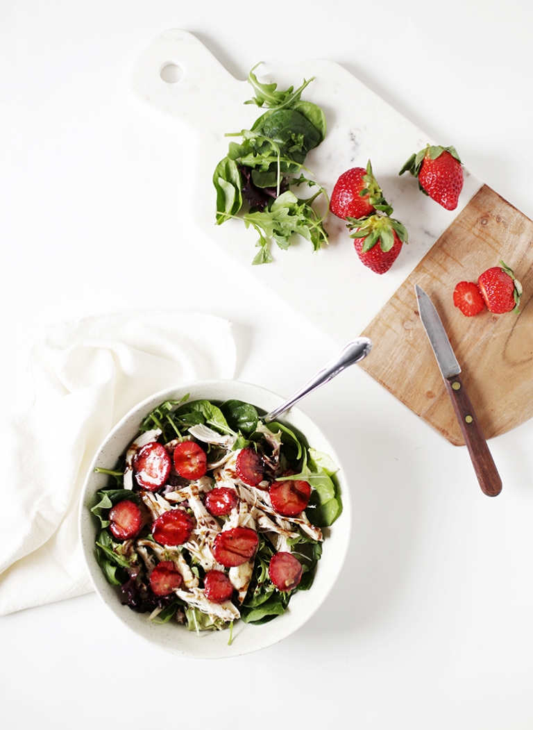 Chicken & Strawberry Salad @themerrythought