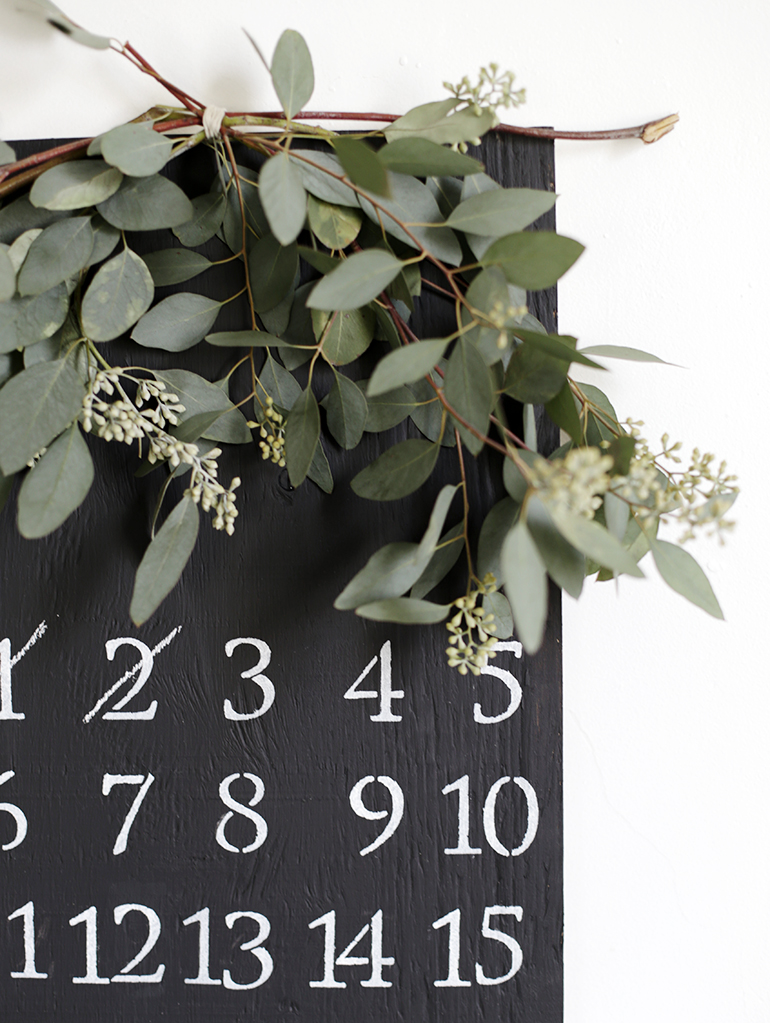 DIY Chalkboard Advent Calendar The Merrythought
