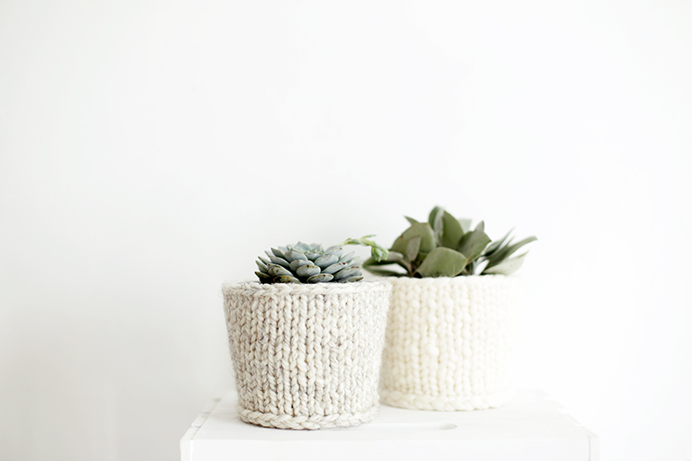 Knit Planter Covers