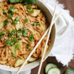 bowl of noodle with chopstick rested on it