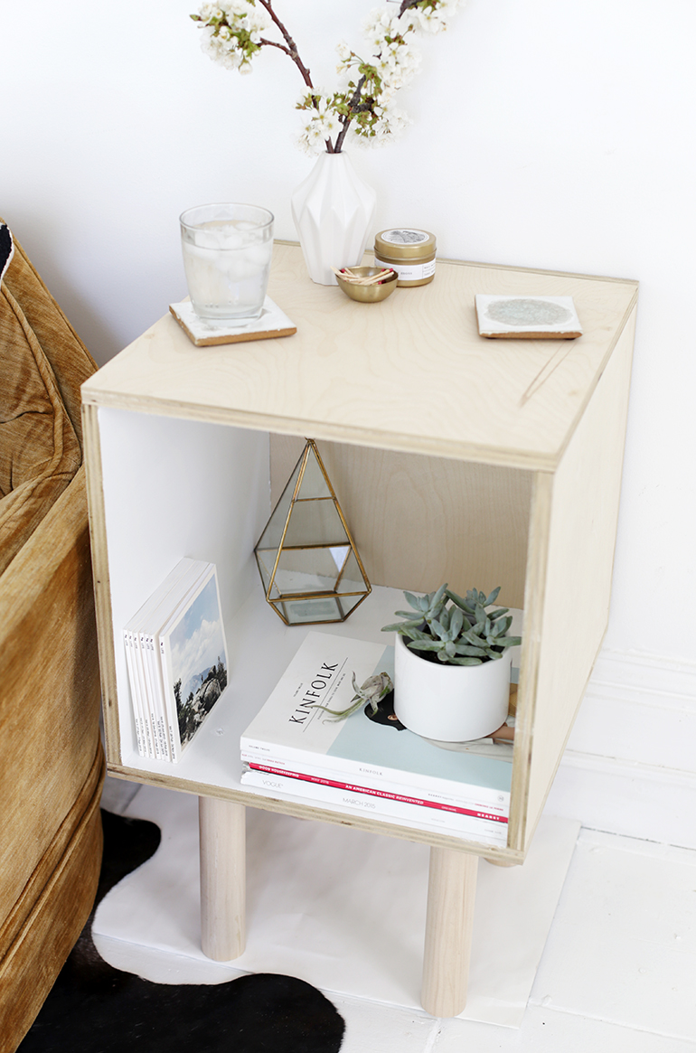 DIY Plywood Side Table - The Merrythought