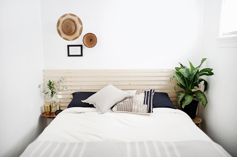 DIY Wood Slat Headboard The Merrythought