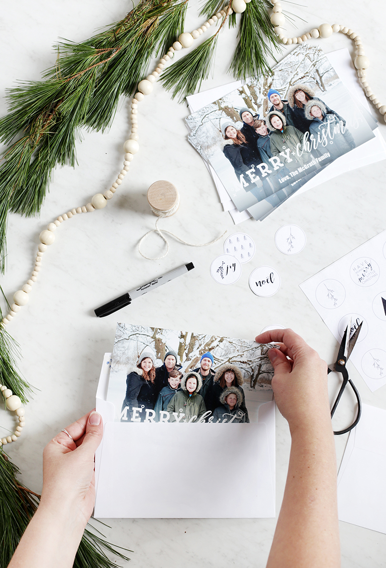 Printable Holiday Envelope Stickers @themerrythought