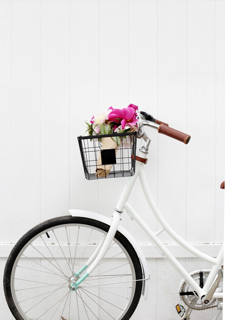bicycle with a basket