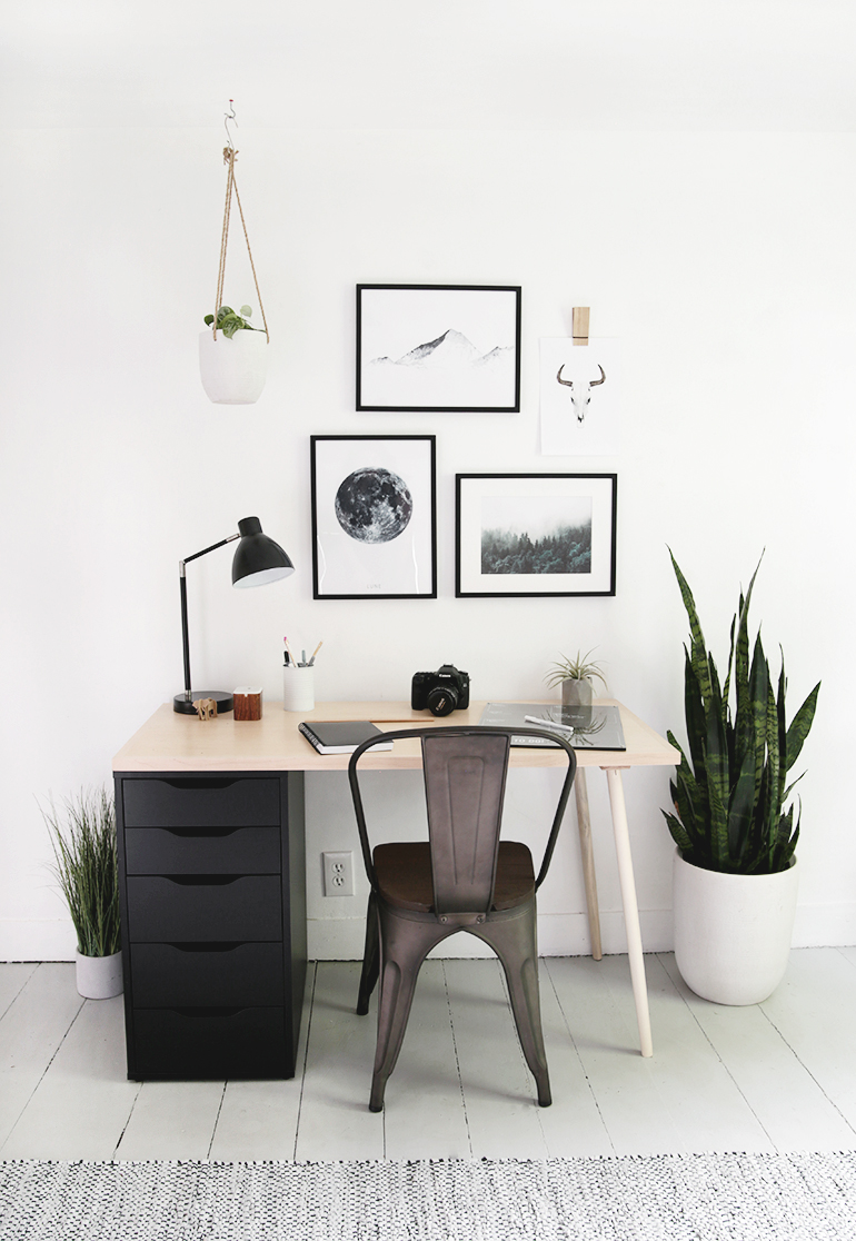 DIY Modern Writing Desk 