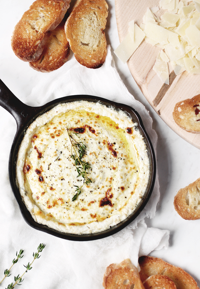 Baked Goat Cheese Dip @themerrythought