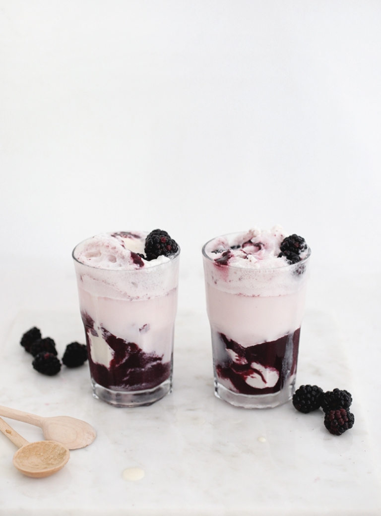 Blackberry Ice Cream Float @themerrythought