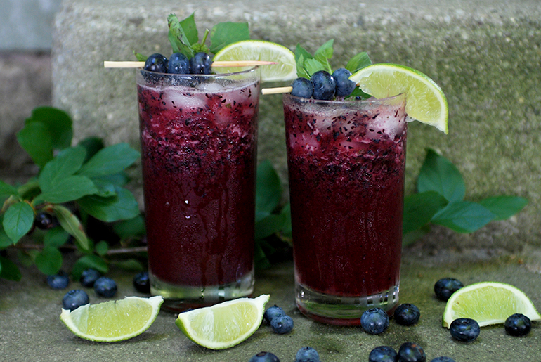 Blueberry Mojito Mocktail | 10 Delicious Non-Alcoholic Cocktails You Can Serve on A Weekend Party