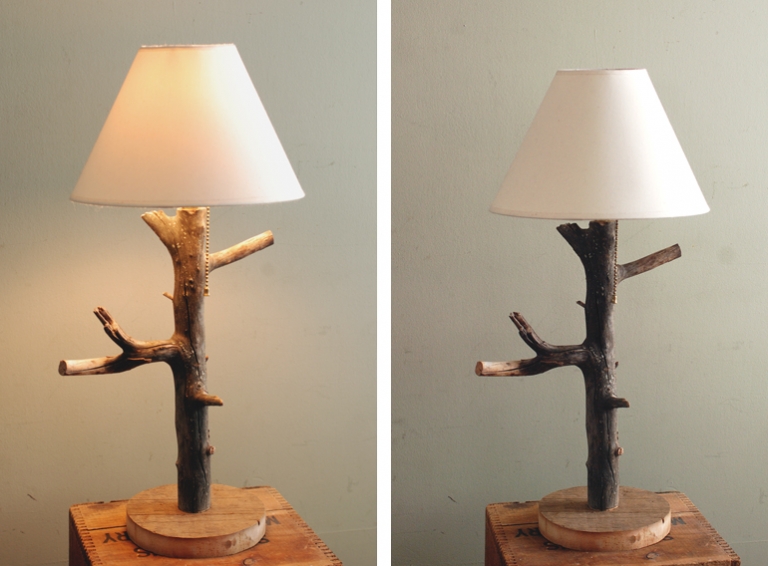 DIY Branch Table Lamp @themerrythought