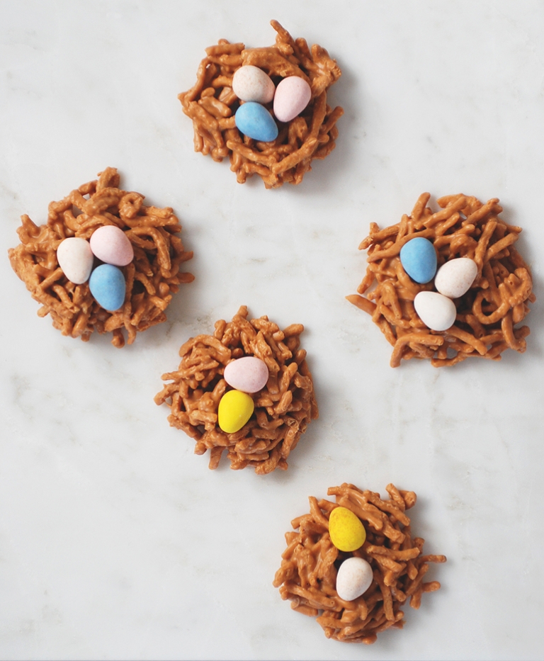 5 no bake birds nest cookies filled cadbury eggs