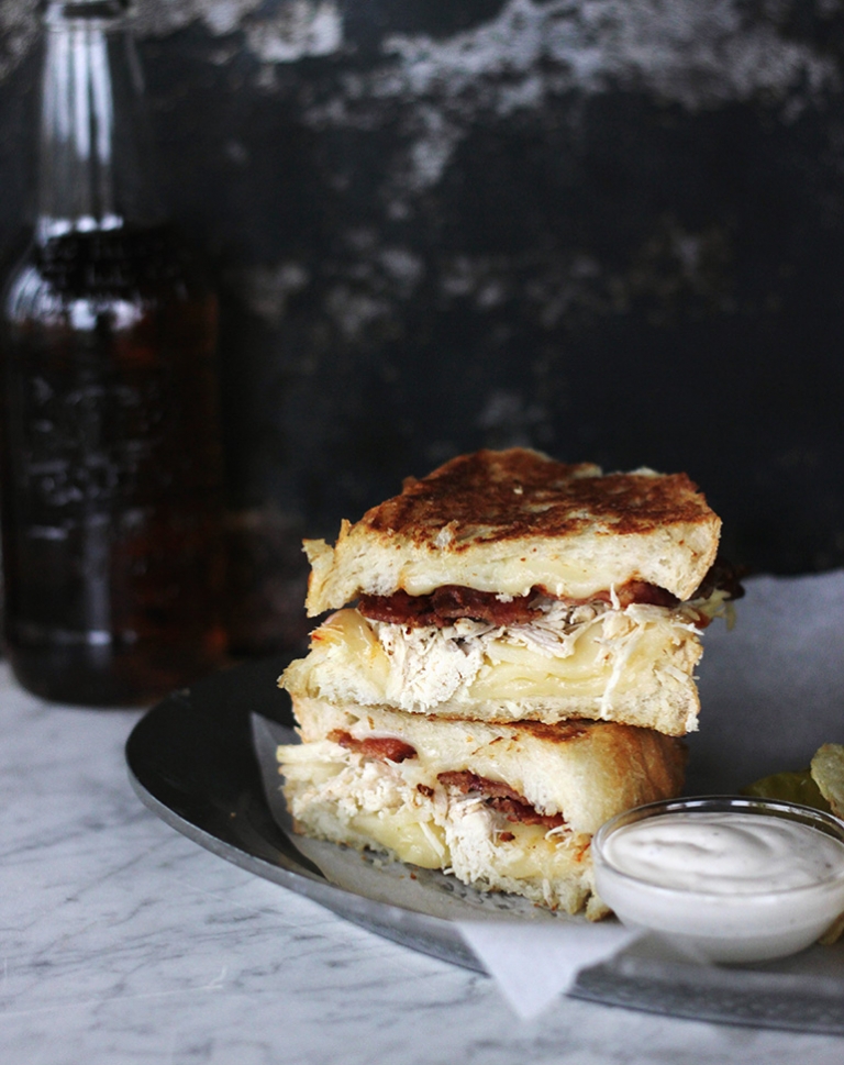 Chicken Bacon Ranch Grilled Cheese @themerrythought